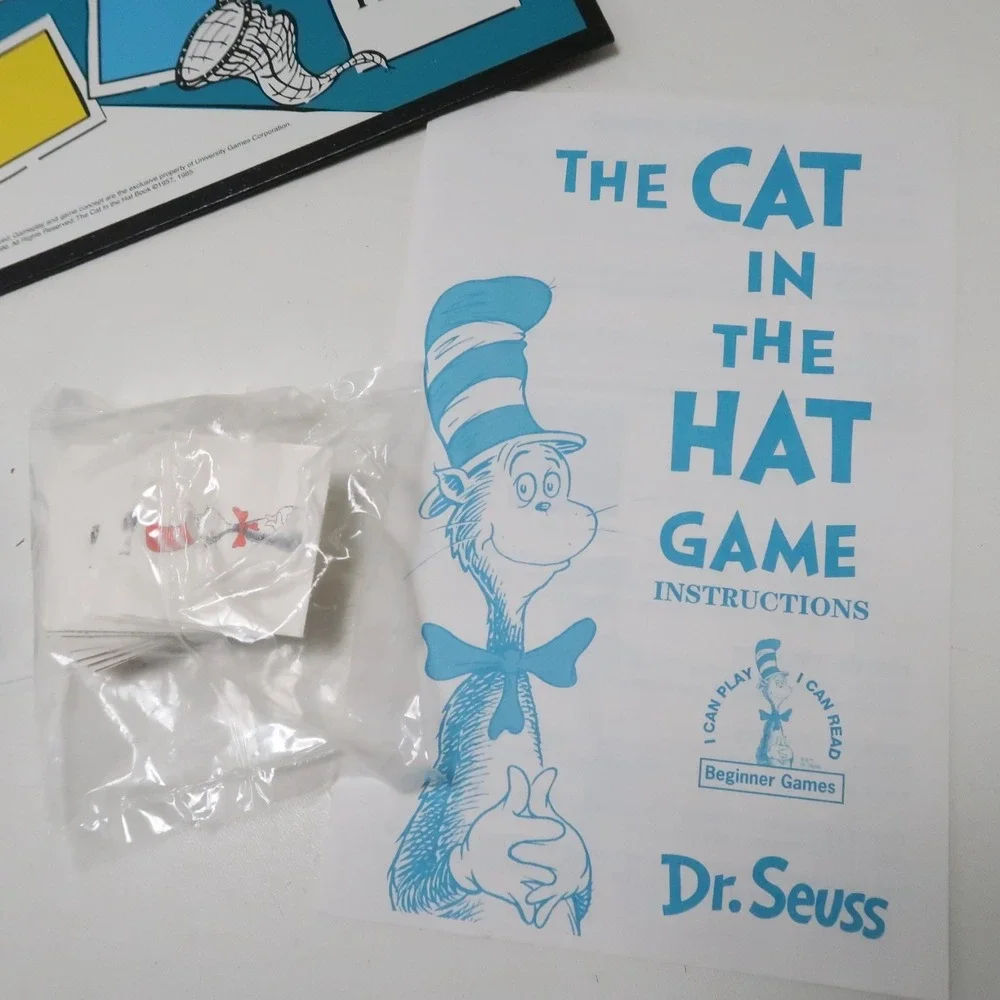 The Cat In The Hat Game Dr Seuss By University Games Vintage 1996 Fun In A Box